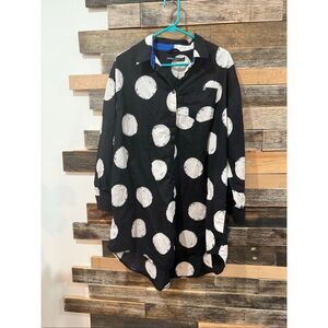 Gudrun Sjoden oversized boho lagenlook top blouse size XL